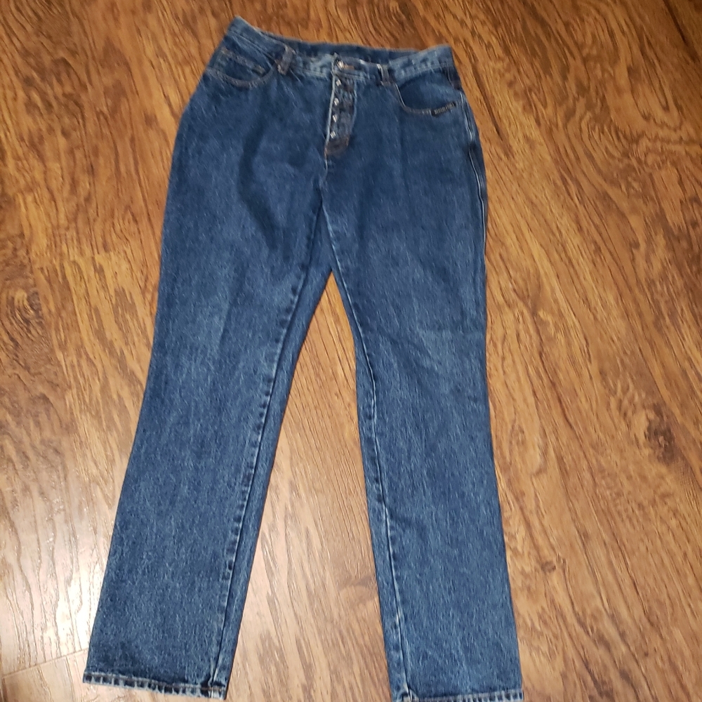 Vtg Western Ethics high rise Mom Jeans 15/16 Rodeo button fly